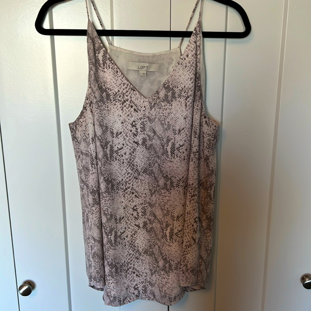 Loft Snake print cami lined size L